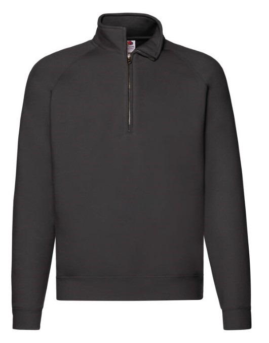 Men&#39;s Premium Zip Neck Sweat