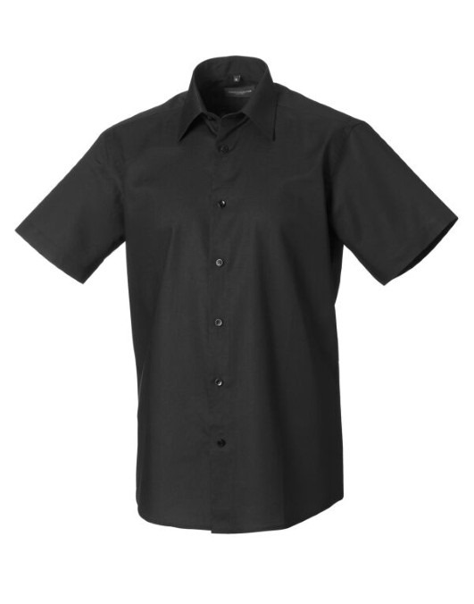 Men&#39;s Short Sleeve Easy Care Tailored Oxford Shirt