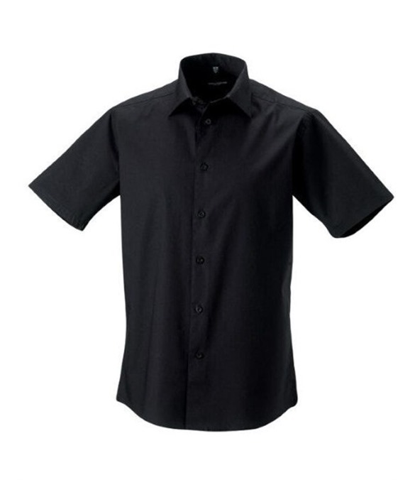 Russell Collection Mens SS Stretch Shirt