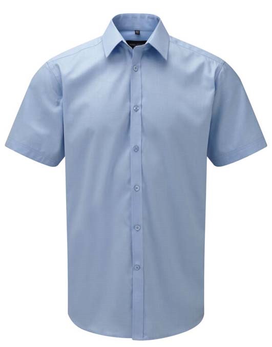 Men&#39;s Short Sleeve Herringbone Shirt