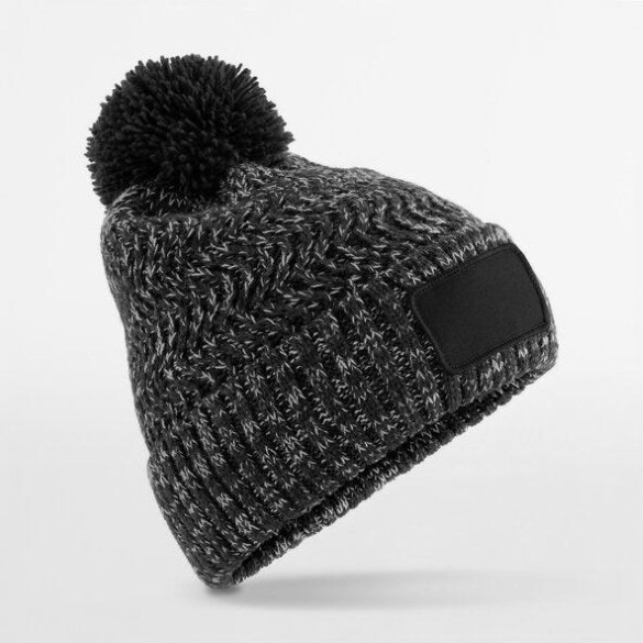 Ramble Patch Pom Beanie