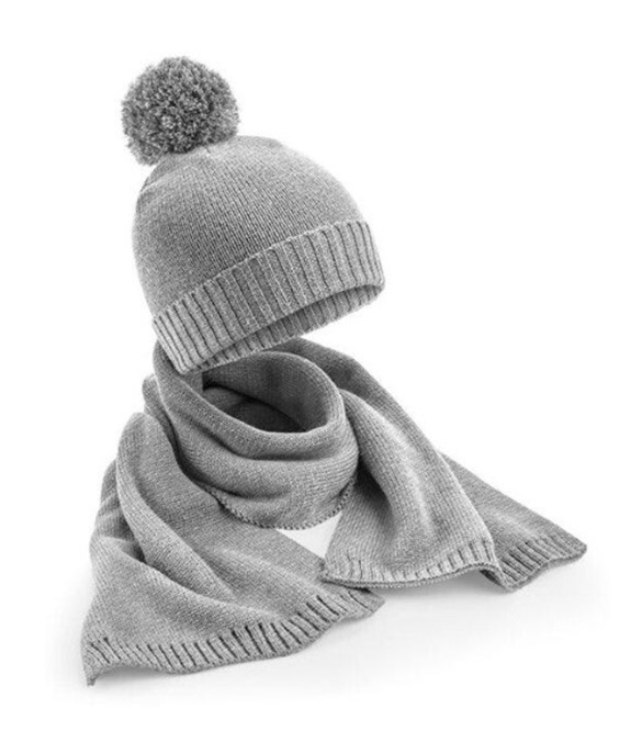 Knitted Scarf&amp;amp;Beanie Gift Set
