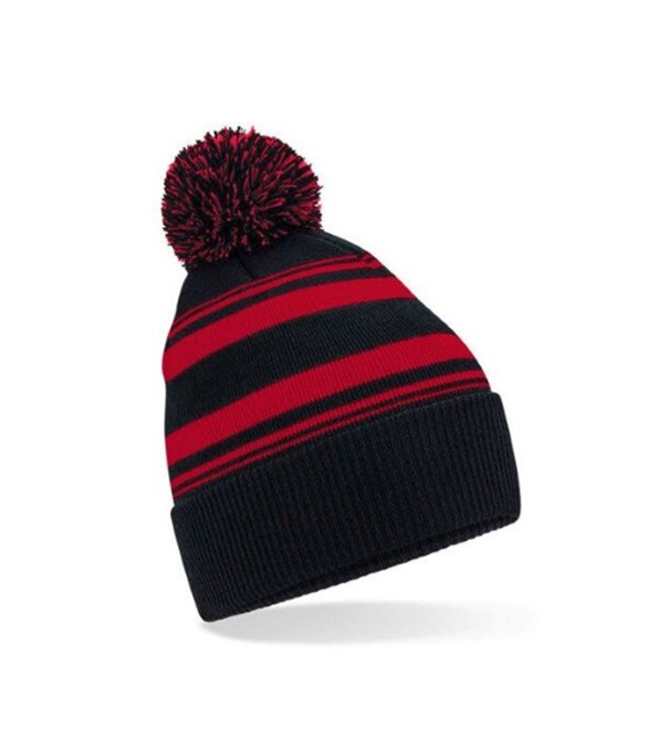 Striped Fan Beanie