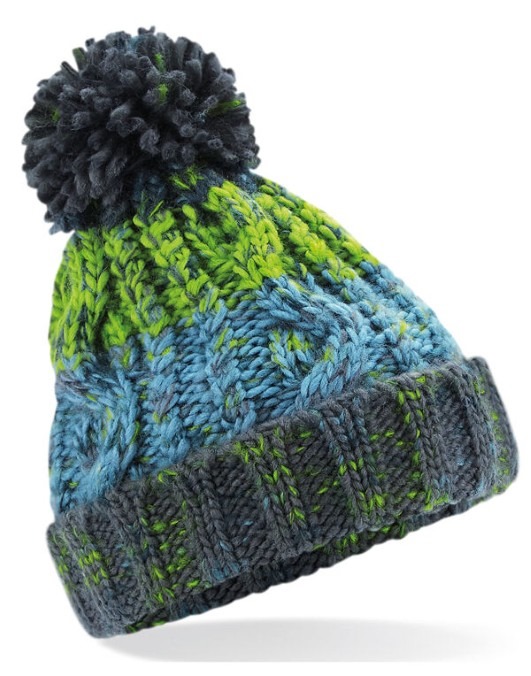 Junior Corkscrew Pom Pom Beanie