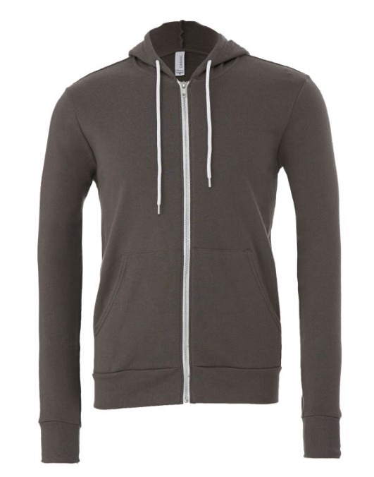 Canvas Unisex Sponge Fleece Full-Zip Hoodie