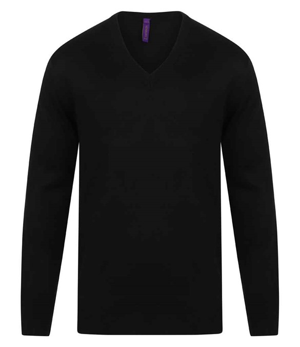 Henbury Acrylic V Neck Sweater