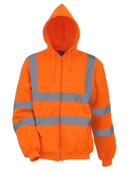 Hi-Vis Zipped Hoodie