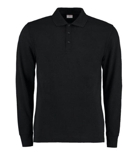 Mens Pique L/S Polo Shirt