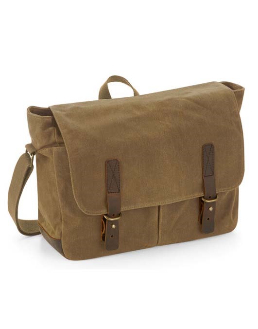 Heritage Waxed Canvas Messenger