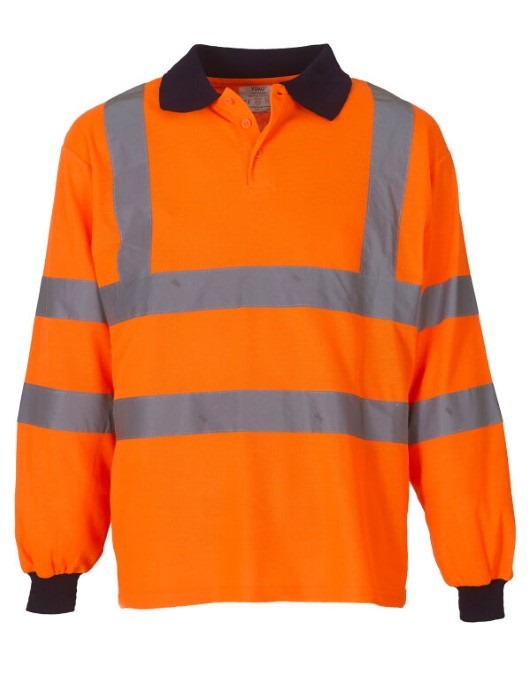 Hi-Vis Long Sleeve Polo Shirt