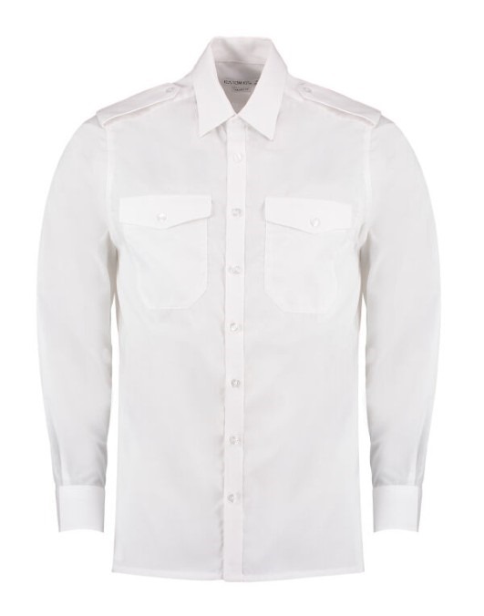 Tailored Fit Long Sleeved Pilot Shirt