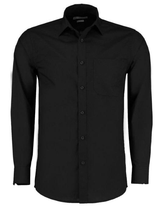 Tailored Fit Long Sleeve Poplin Shirt