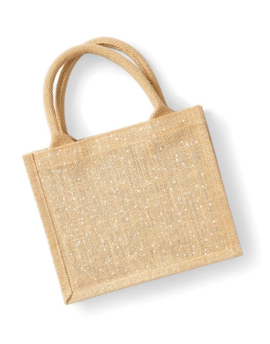 Shimmer Jute Mini Gift Bag