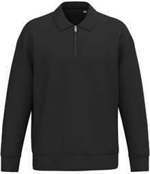 Native Spirit Unisex 1/4 Zip Sweatshirt with Polo Collar