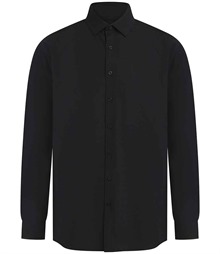 Henbury Long Sleeved Cotton Feel Coolplus Shirt
