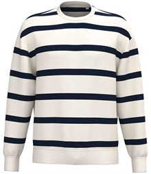 Native Spirit Unisex Striped Crew Neck Sweatshirt