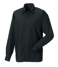 Men's Long Sleeve Classic Polycotton Poplin Shirt