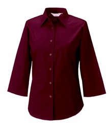 Ladies' 3/4 Sleeve Fitted Stretch Shirt