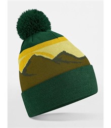 Mountain Peaks Pom Pom Beanie
