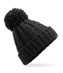 Cable Knit Melange Beanie