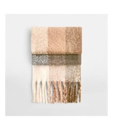 Fluffy Check Scarf