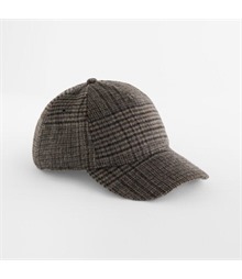 Wool Blend Check Cap