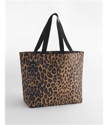 Leopard Print Carryall Tote Bag