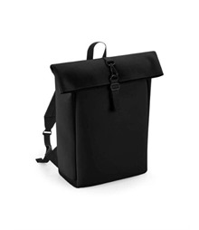 Matte PU Roll Top Backpack