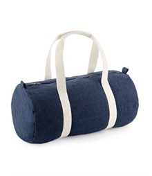 Denim Barrel Bag