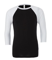 Canvas Unisex 3/4 Sleeve Baseball Tee