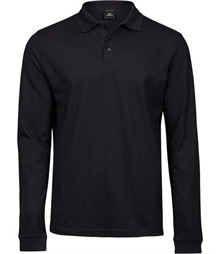 Men's Luxury Long Sleeve Stretch Polo