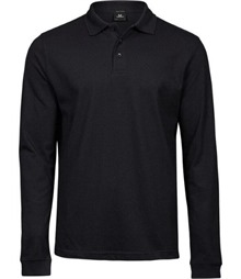 Mens Luxury L/S Stretch Polo