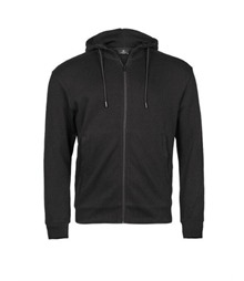 Ribbed Interlock Hood Full Zip