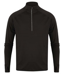 Tombo Long Sleeve Zip Neck Performance Top