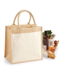 Pocket Jute Midi Tote