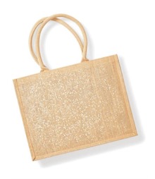 Shimmer Jute Shopper