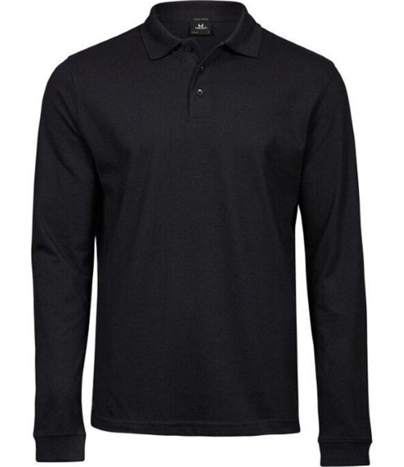 Mens Luxury L/S Stretch Polo