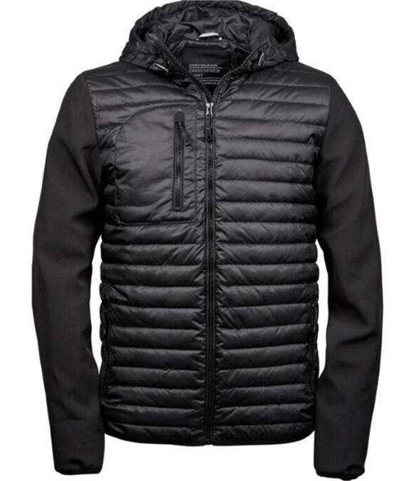 Mens Hooded Crossover Jkt