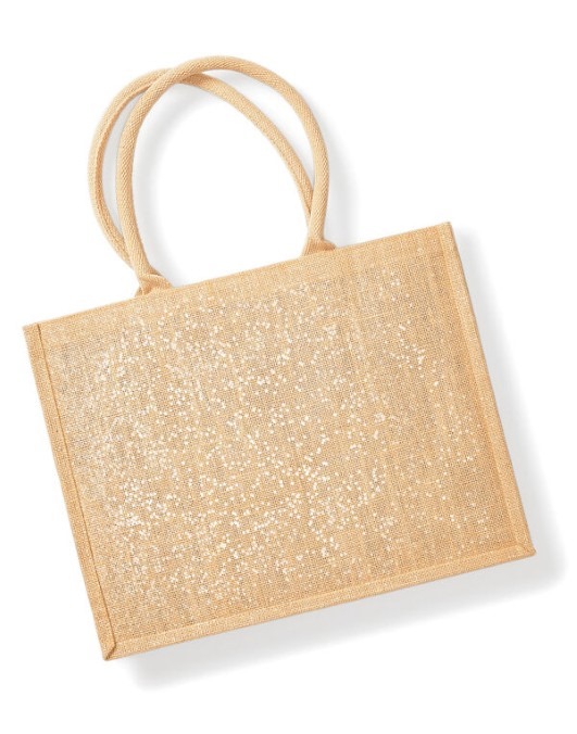 Shimmer Jute Shopper