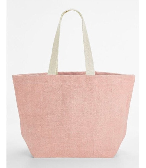 Soft Washed Jute Beach Bag