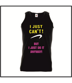 Plus Size Unisex Humorous "I Just can't" Awareness Quote vest