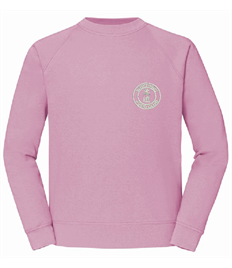Unisex Pink Sweatshirt (Embroidered - White logos)