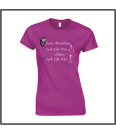 Ladies Awareness high neck T-shirt