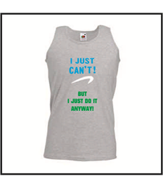 Plus Size Unisex Humorous "I Just can't" Awareness Quote vest (version 2) (4XL-5XL only)
