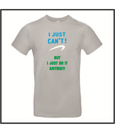 Plus Size Unisex Humorous "I Just can't" Awareness Quote high neck T-shirt