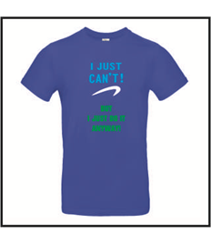 Plus Size Unisex Humorous "I Just can't" Awareness Quote high neck T-shirt (version 2)