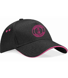 Black/Pink Cap (Embroidered - Pink logos)