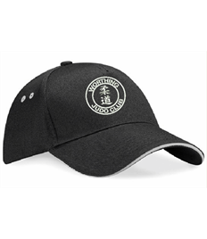 Black/Grey Cap (Embroidered - White logos)
