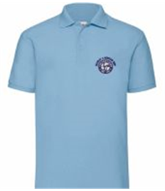 Men's Sky Blue Polo  (Embroidered) 